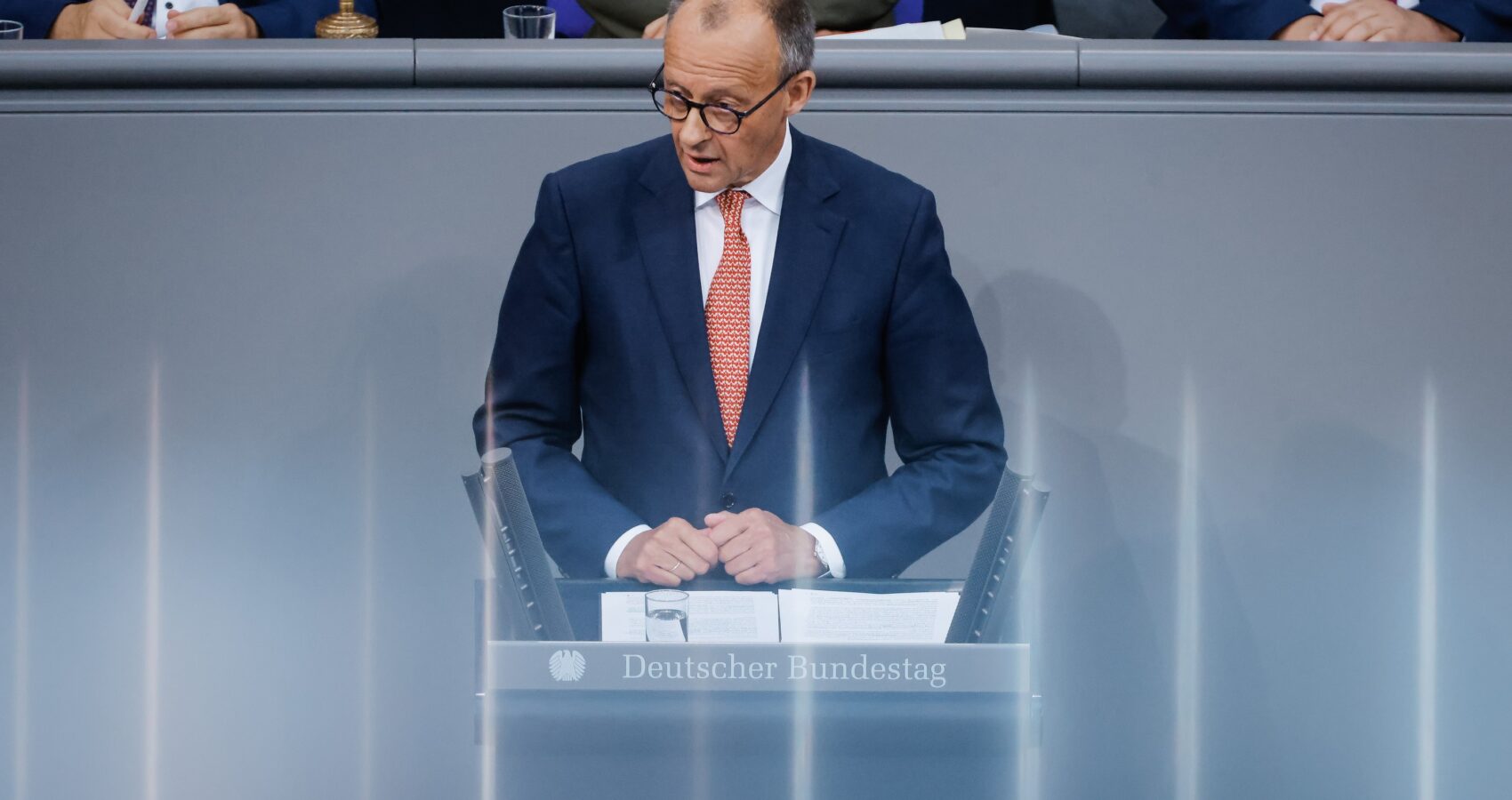 Bundeskanzler Friedrich Merz bei der Regierungserklärung im Bundestag